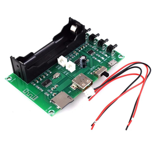 PAM8403 5W+5W デュアルチャンネルワイヤレスデジタルBTレシーバーオーディオステレオアンプモジュール、18650充電ボード付きDC 5V - Product Image 1
