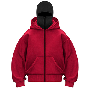 Sudadera con Capucha Unisex al por Mayor, en Existencia, 100% Algodón, Transpirable, Corte Regular, Estilo Urbano, Vintage, Lisa, con Cierre Completo - Product Image 4