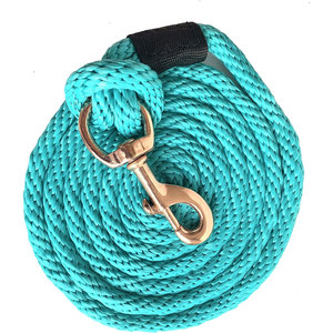 Corde en plomb Poly solide pour chevaux bétail 10 pieds de long x 5/8 pouces d'épaisseur Construction tressée remplaçable boulon robuste Snap doux - Product Image 5