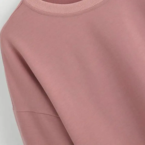 Venta al por mayor diseño personalizado elegante de manga larga cuello redondo crop top polar señoras Sudaderas personalizadas para las mujeres - Product Image 5