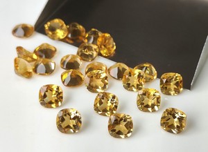 Citrino Amarillo Natural de 4mm-8mm, Corte Cojín, Facetado, Gemas Sueltas Hechas a Mano de Alta Calidad para Joyería - Product Image 6