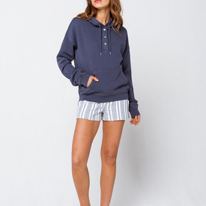 Sudadera con capucha informal de algodón 100% de gran tamaño para mujer Temporada de invierno larga Talla grande Impresión 3D Forrado Logotipo personalizado Fleece Adultos - Product Image 6