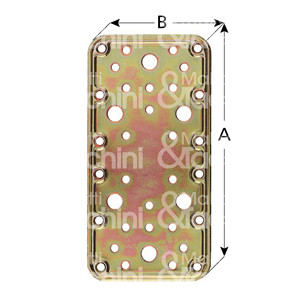 Heavy Straight Joint Plate 2.2mm Thickness Tropicalized Steel - Product Image 1
