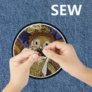 High Quality Custom Embroidered Badge <b>Iron</b> <b>on</b> 3D Embroidery Patches Low Price <b>Iron</b> <b>on</b> Patches Embroidery Patch twill fabric - Product Image 3