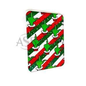 Azulejos Acrílicos Personalizables para Pestañas Navideñas, Pinzas Ovaladas de Diseño Sostenible, Logotipo Personalizado, Azulejos para Pestañas Grinch - Product Image 4