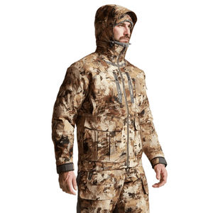Vestes de chasse d'hiver personnalisées, logo personnalisé, hommes, softshell uni, coupe-vent, imperméable, respirant, design personnalisé - Product Image 4