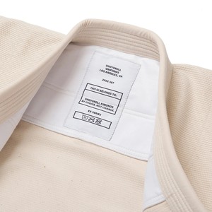 Kimono frontal bordado personalizado Jiu-Jitsu Gi BJJ para uniforme de artes marciales secado rápido transpirable algodón poliéster sostenible - Product Image 3