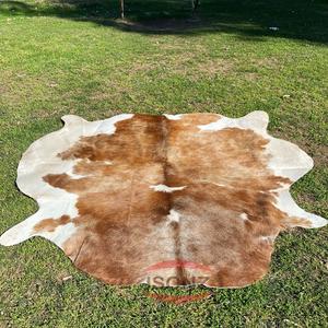 Piel de vaca auténtica ISONZ Natural 1230 de primera calidad, cuero genuino de 1.2-2.0 mm de grosor, 30 pies, tamaño personalizado, marrón y blanco - Product Image 2