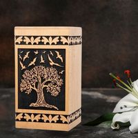 Urna de Madera Pequeña, Moderna y de Lujo, Hecha a Mano, Biodegradable, Duradera y Ecológica, Recuerdo Conmemorativo para Bebés y Mascotas, Ataúdes para Mascotas