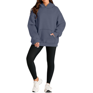 เสื้อสเวตเตอร์สวมหัวสวมหัวแบบมีฮู้ดผ้าคอตตอนขนแกะ100% สำหรับผู้หญิงเสื้อสเวตเชิ้ตปักคุณภาพสูงสวมใส่สบายระบายอากาศได้ดี - Product Image 5