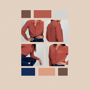 Blusas Elegantes para Mujer, Diseño Nuevo, Color Sedoso, Acetato Transpirable, Botones, Popelina, Estilo Urbano Simple, Ecológicas - Product Image 6