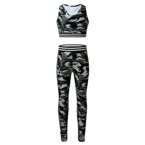 2025 dernière conception de Sublimation respirant séchage rapide grande taille femmes vêtements de Yoga solide 2 PC ensembles tendance prix femmes ensemble de Yoga - Product Image 1