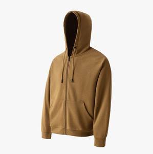 Haute qualité 100% coton personnalisé pour 3D mousse polaire hiver hommes Full Zip surdimensionné à capuche - Product Image 2