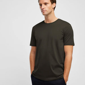 Vêtements de sport personnalisés T-shirt unisexe à manches courtes en coton T-shirt ample de couleur unie - Product Image 1