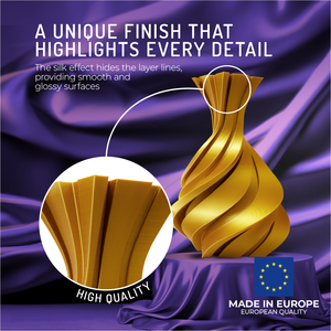 Filamento PLA de Seda WINKLE de 1.75 mm, Dorado, 1 kg, Impresora 3D, Alta Precisión, Material Biodegradable Suave, Fácil de Imprimir, Venta al por Mayor, FDM - Product Image 2