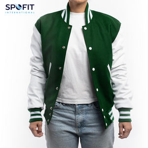 Outdoor Winter <b>Jacket</b> for Men Custom Luxury <b>Varsity</b> <b>Jackets</b> Leather Sleeve Custom Logo Chenille Embroidery Letterman <b>Jacket</b> - Product Image 5
