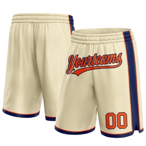 Industrie Direct Engro Sportswear Short de basket-ball personnalisé Orange-Navy Short de basket-ball authentique - Product Image 1
