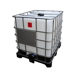 Réservoir IBC 1000L Blanc, Réservoir de Stockage Carré en Plastique, Étanche, Compatible Azote Liquide, Haute Sécurité, Haute Rigidité - Product Image 1