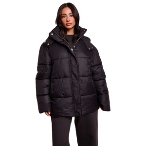 Chaqueta de Plumón Personalizada para Invierno, Chaqueta Cortavientos con Capucha para Mujer, Chaquetas Acolchadas para Dama - Product Image 1