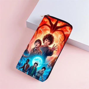 Portefeuille long en cuir PU pour homme et femme, à fermeture éclair, avec plusieurs emplacements pour cartes, série télévisée américaine Stranger Things, best-seller - Product Image 3