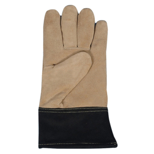 Guantes de soldadura de cuero OEM de una sola Palma a sus especificaciones personalizadas, agregue su nombre o diseño, guantes de pedido a granel para hombres - Product Image 2