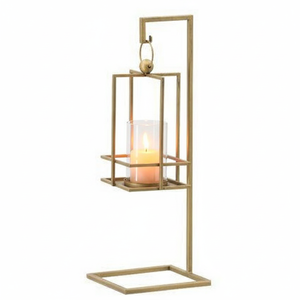 Portavelas Arquitectónico Personalizado de Metal con Forma de Árbol de Navidad, Estilo Industrial Geométrico, Duradero para Exteriores, de Alta Calidad - Product Image 4