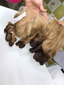 Fermeture en vrac vierge cheveux humains pur brut non transformé vietnamien Remy doux HD 1B couleur russe vague Curl Styles Style naturel vague - Product Image 4