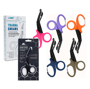 Tijeras de enfermería quirúrgicas de primeros auxilios coloridas, tijeras de vendaje, tijeras de Enfermería de acero inoxidable, tijeras de cinta atléticas de ANAAIF - Product Image 1