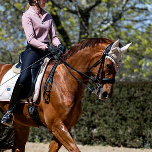 หมวกครอบหูรูปม้าหรูหราตกแต่งด้วยแผงตาข่ายสำหรับระบายอากาศ - Product Image 4