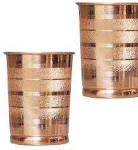 Ensemble de 2 verres pour taille personnalisée Meilleur poli avec martelé à vendre Verre en cuivre élégant pour cadeau à boire - Product Image 2