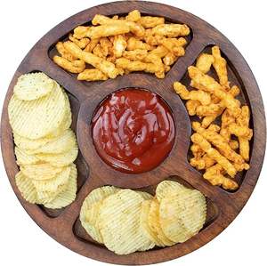 ถาดเสิร์ฟไม้ธรรมชาติทำด้วยมือสำหรับใช้ในชีวิตประจำวันถาดเสิร์ฟไม้พิมพ์ลายสำหรับตกแต่งบ้านอเนกประสงค์ - Product Image 5