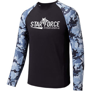 เสื้อฮู้ดกันแดดแขนยาวสำหรับผู้ชายเสื้อฮู้ดกันน้ำเสื้อว่ายน้ำมีกระเป๋าจิงโจ้ UPF 50 + - Product Image 2