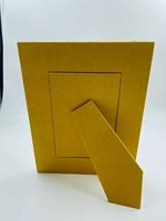 Cornice Portafoto di Lusso in Legno e Tessuto con Stampa e Perline, Collezione Primavera, Ricamata e Decorata, Leggera, Resistente, Moderna e Lavabile