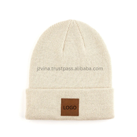 Gorros de Lana Personalizados con Puño Ajustable y Parche de Logotipo de Gamuza, Clásicos para Adultos, Cálidos para Invierno, Ciclismo y Uso Diario, Venta al Por Mayor, Vietnam