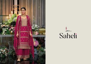 Nouvel arrivage Excellente qualité Style moderne Meilleur lourd Chinon Salwar Suit & Dupatta Avec broderie Travail Femme Mode Exportateur - Product Image 3