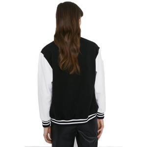 Vente chaude Dames Varsity Vestes Plus La Taille Patch Travail En Gros Élégant Baseball Vestes pour Femmes Conception Personnalisée Coton - Product Image 2