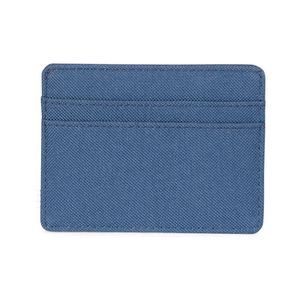 INDEX Tarjetero Minimalista de Lona Azul, Estuche para Tarjetas de Crédito, Cartera Delgada para Hombre - Product Image 3