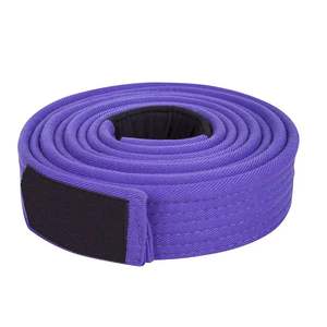 เข็มขัดคาราเต้ยืดหยุ่นทนทานและชุดเข็มขัดบราซิลเลียนยิวยิตสู- ผ้าโพลีเอสเตอร์/คอตตอน ระบายอากาศ แห้งเร็ว สำหรับทุกเพศ พร้อมโลโก้ด้านหน้า - Product Image 1