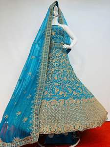 Truly Glamorous Twinkle Net Lehenga with Full Jarkan Stones 5 Exclusive Designs and 10 Vibrant Colors for Weddings Party Wear - Product Image 2