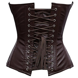 Corset sous-poitrine en cuir respirant et écologique, sans couture, à maintien moyen, pour femmes, modèle OEM personnalisé, dernière conception, le plus vendu - Product Image 5