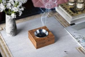 Quemador de Incienso de Madera, Difusor Aromático de Sándalo, Diseño Redondo Hecho a Mano para Aromaterapia, Uso en Todas las Estaciones, Decoración para Ramadán y Eid - Product Image 4