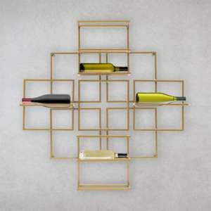 Estantes de almacenamiento de pared de Metal antiguo rústico acabado con recubrimiento en polvo negro forma y tamaño personalizados a bajo costo - Product Image 2