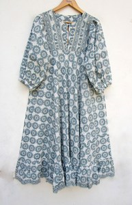 Robe longue vintage pour femmes, robes mi-longues à manches longues taille haute imprimées couleur frappée avec col rabattu pour ensembles de soirée, nouvelle mode - Product Image 5