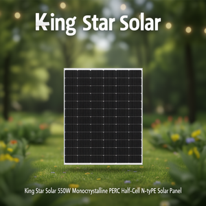 Panneau solaire monocristallin PERC demi-cellule de type N King Star Solar 550W - Product Image 3