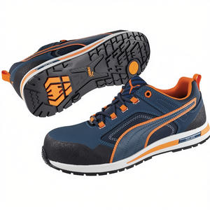 Crosstwist S3S ESD HRO SR 20345:2022 LOW Safety <b>Shoe</b> <b>Size</b> 46 W.<b>11</b> Blue/Orange" - Product Image 2