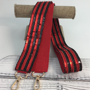 Sangle de sac à main perlée et pailletée Sangle de remplacement pour sac à main élégant avec perles scintillantes et paillettes pour les occasions quotidiennes et spéciales - Product Image 1