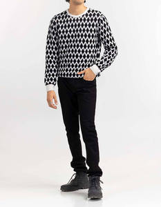 Pull à col rond respirant décontracté hiver tricot motif floral chaud sous-vêtement couleur pull ODM pull - Product Image 5