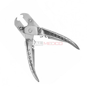 Pince à tirer sans bordure à action parallèle en acier inoxydable allemand plaqué argent de haute qualité, outils de piercing corporel en zircon - Product Image 4