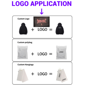 Logo French <b>Terry</b> Pullover Hoodies 500 gsm Heavyweight Cotton Unisex <b>Bulk</b> Winter Pullover with No String & Oversized Fit - Product Image 5