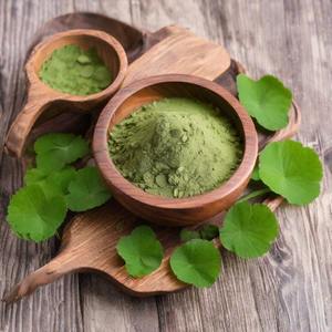 ผงใบเพนนีวอร์ทสีเขียวผงใบบัวบก - Product Image 4